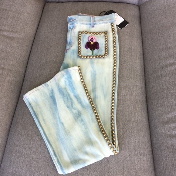 STUDDED GUCCI JEANS SZ 24 NWT - Picture 14 of 14